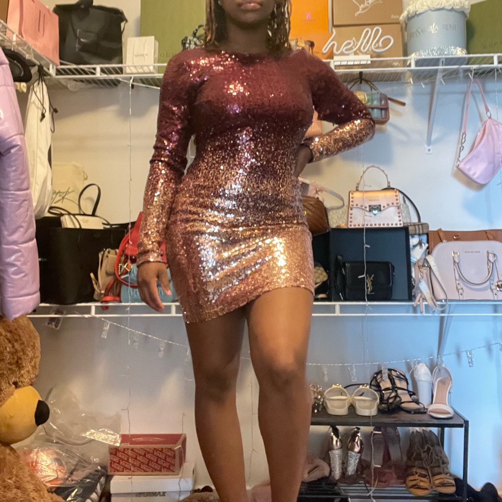 Fashion Nova | Dresses | Long Sleeve Sequin Dress | Poshmark